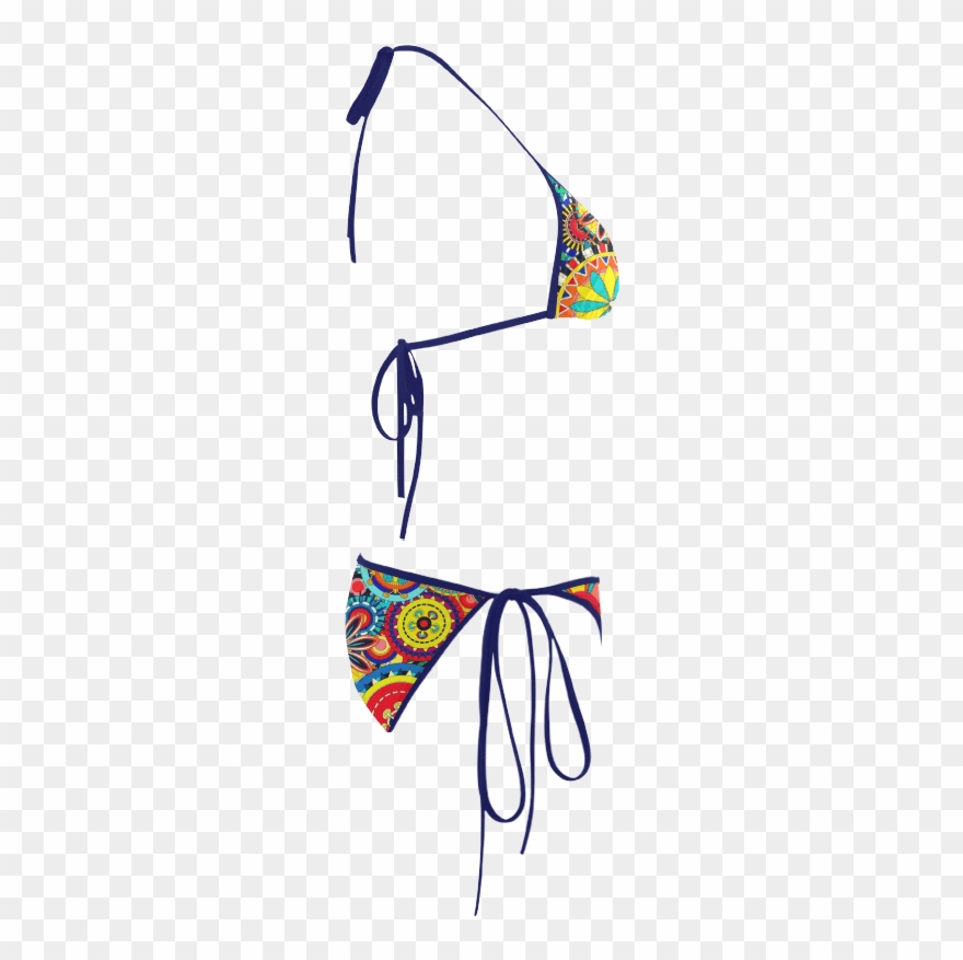 Pop Mandala Custom Bikini Swimsuit - Swimsuit Clipart