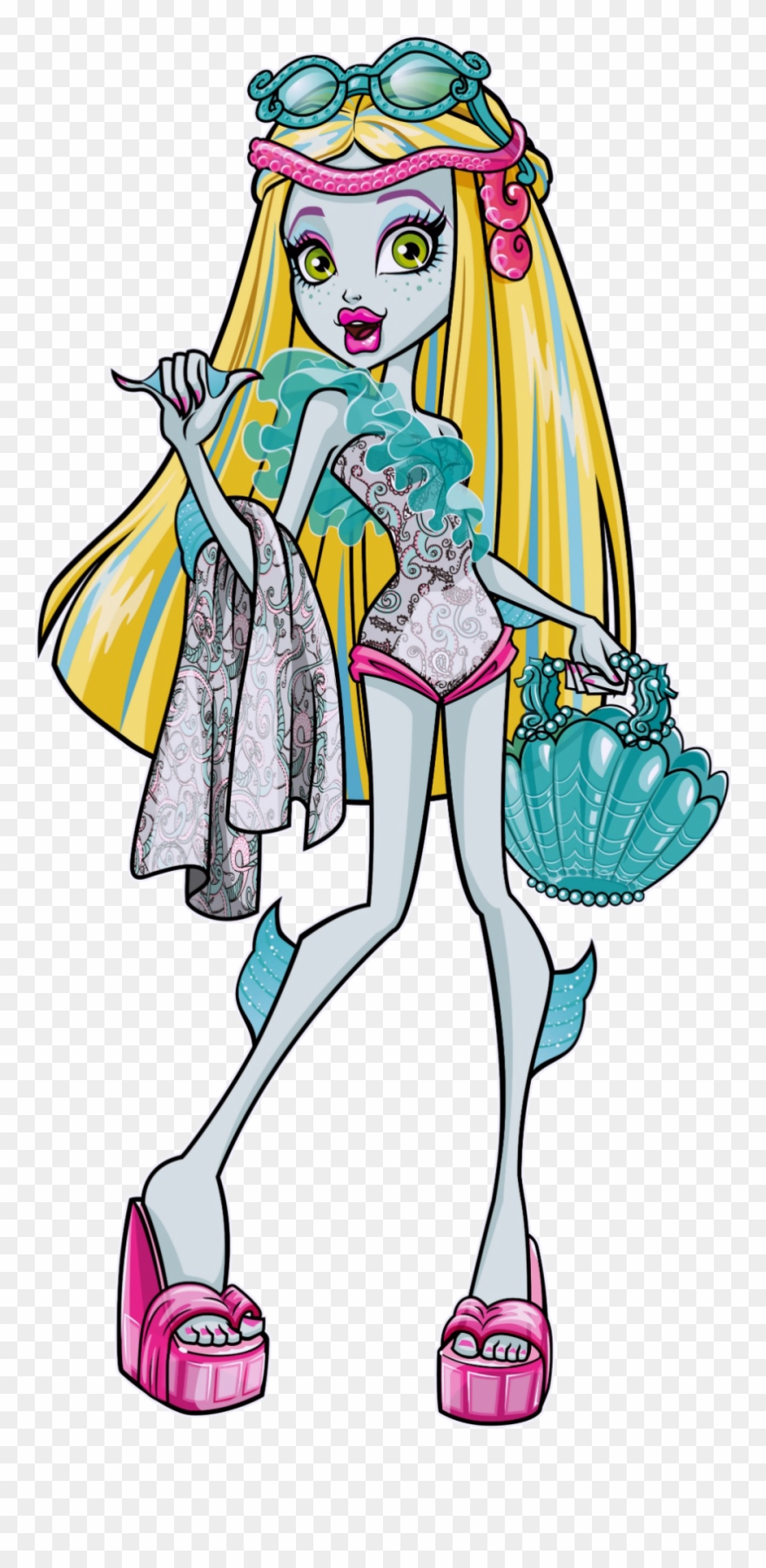 Lagoona Blue Is A 2010 Introduced And All Around Character - Laguna De Monster High Clipart