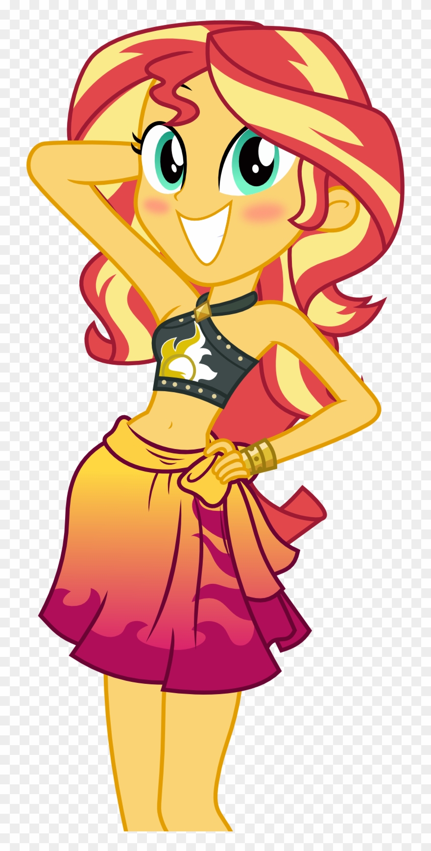 Jpg Library Library Bikini Clipart Vector Art - Pony Sunset Shimmer En Equestria - Png Download