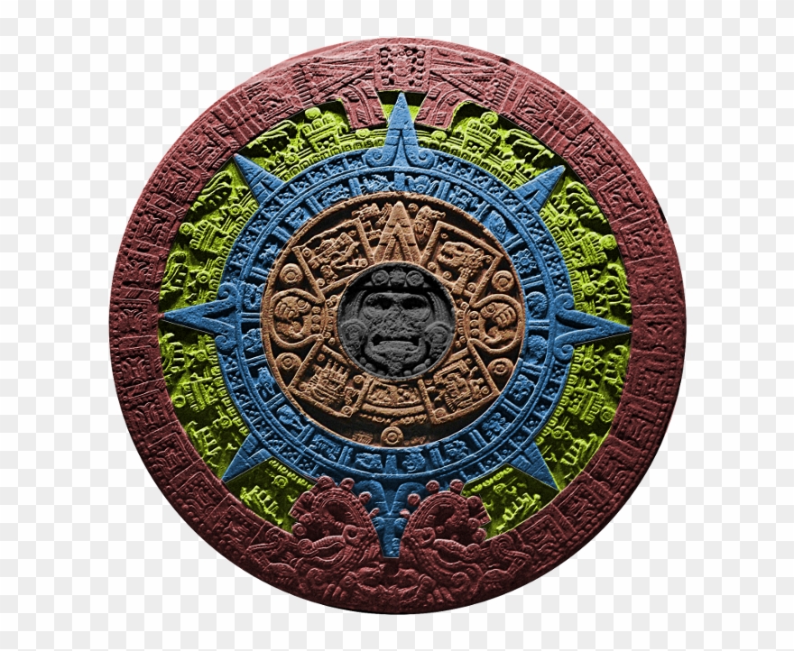 Piedra Del Sol Image - Latin American Cultural Art Clipart