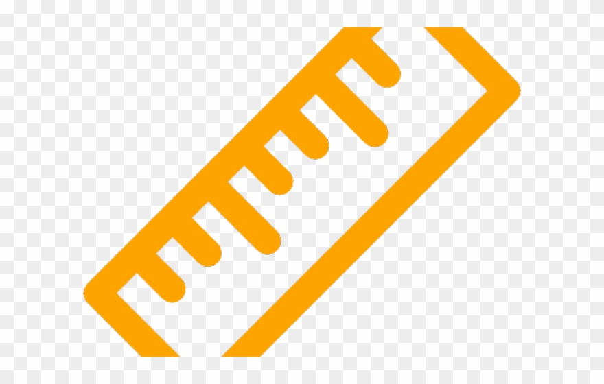 Ruler Clipart Icon - Ruler Icon Blue - Png Download