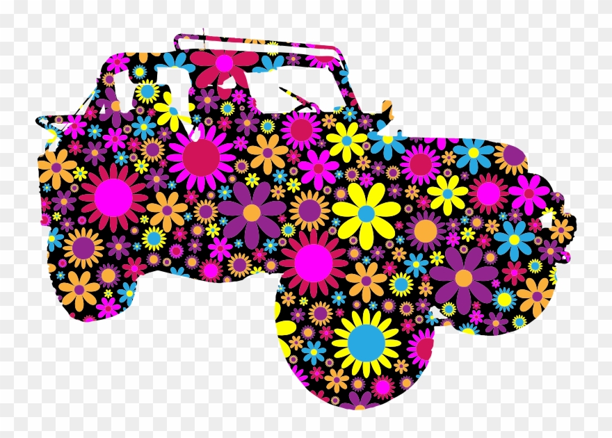 Medium Image - Bold Graphic Flower Illustrations Vector Clipart