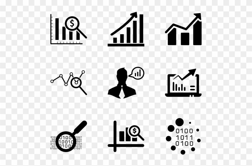 Statistics Vector Data - Data And Analytics Icon Clipart