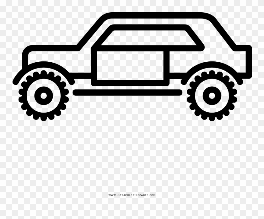 Jeep Coloring Page - Truck Clipart
