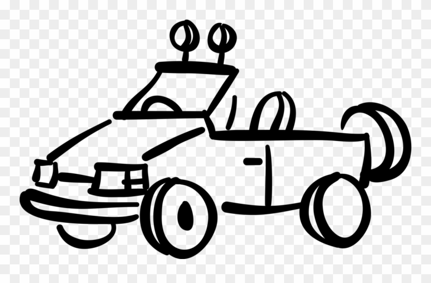 Vector Illustration Of Jeep Sports Utility Off-road Clipart