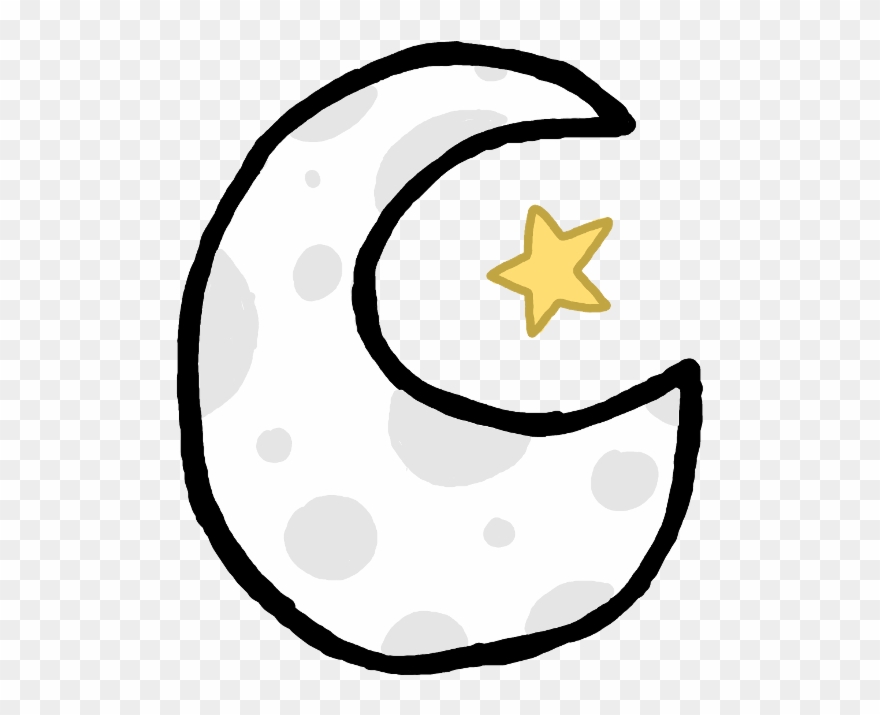 Moon Star Luna Estrella Estrellas Stars - Luna Star Clipart