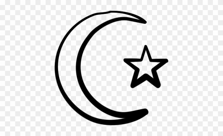 Crescent Clipart Crescent Moon Star - Star And Moon Clipart - Png Download