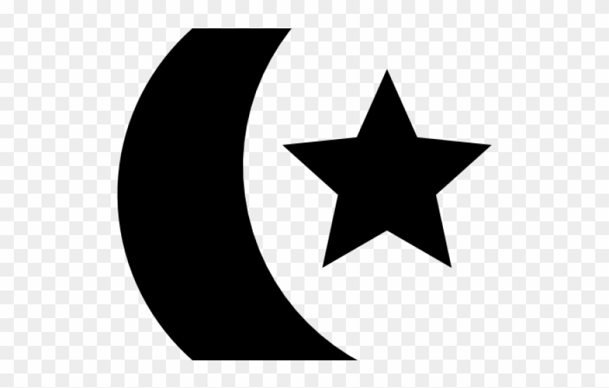 Moon And Star Islam Clipart - Png Download