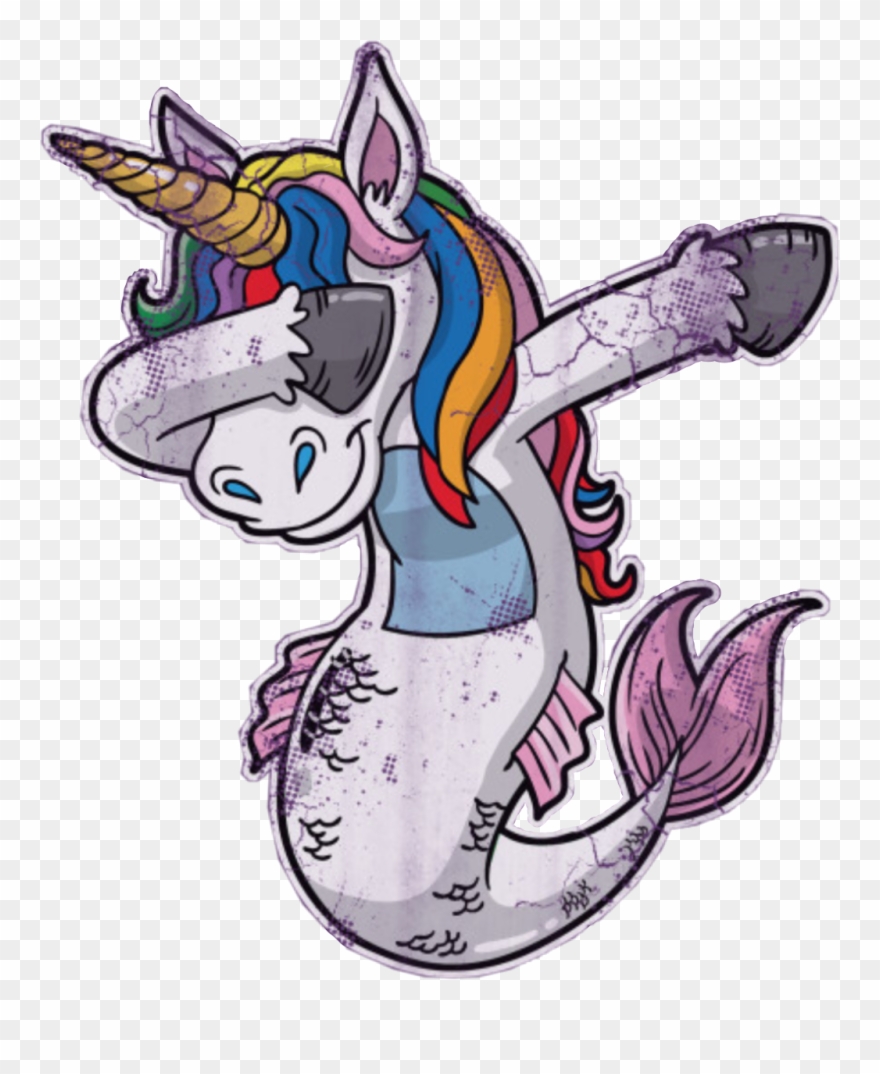 Mermaid Unicorn Dabbing Mericorn Mermacorn Scmermaids - Mermaid Clipart