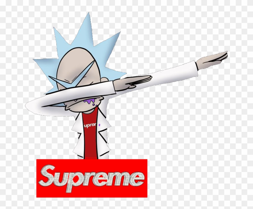 Supreme Rickandmorty Dab Dabb Dabing Dabbing Memezaf - Picsart Photo Studio Clipart