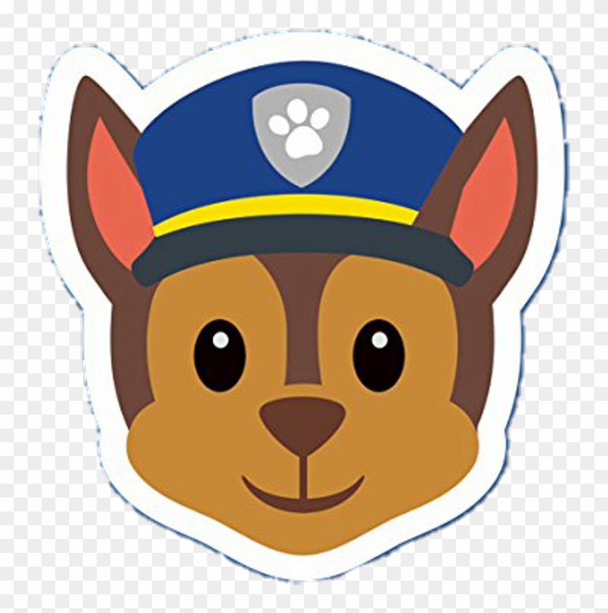 Chase Sticker Png - Paw Patrol Face Png Clipart