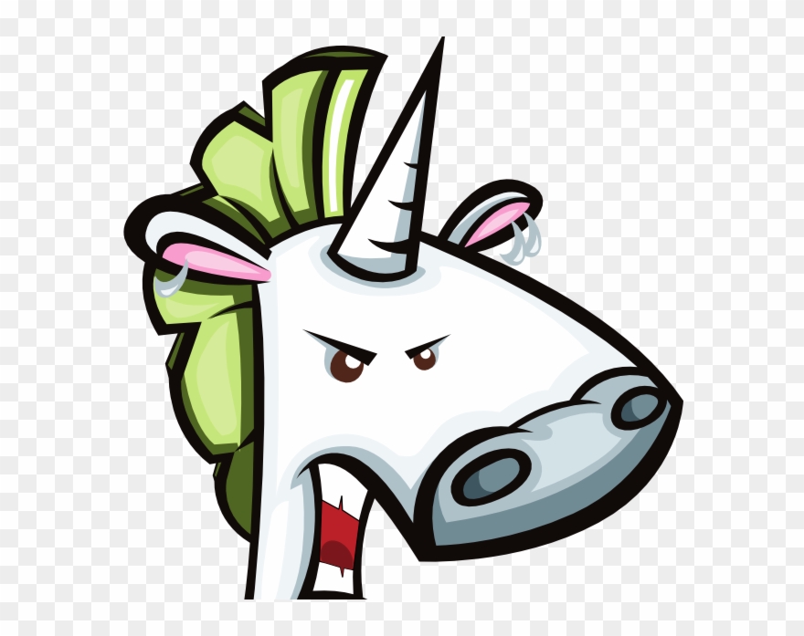 Bryan Davis - Angry Unicorn Clipart