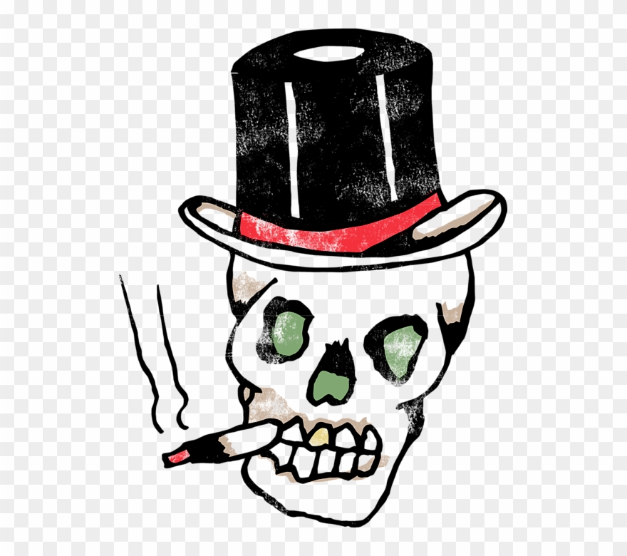 Baron Samedi Skull Tattoo Shower Curtain For - Baron Samedi Tattoo Clipart