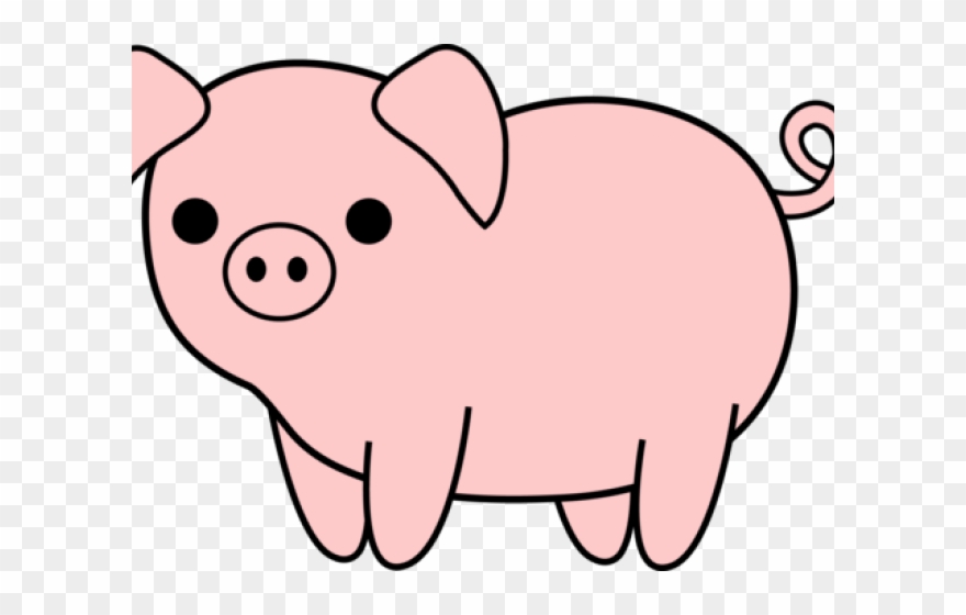 Greek Clipart Farmer - Pig Black And White Drawing - Png Download