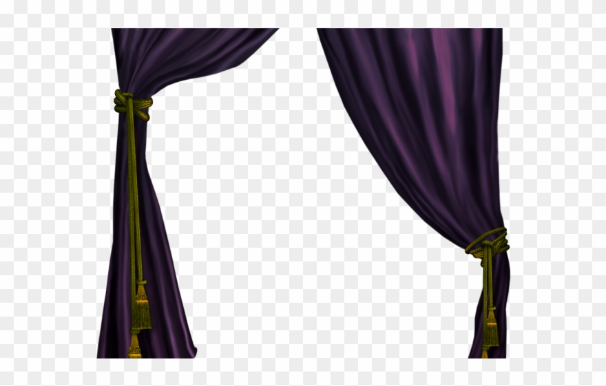 Curtain Clipart Drapery - Paper - Png Download