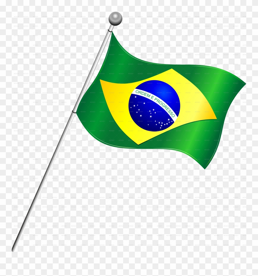 Flag Clipart Brazil - Brazil Is Flag Download - Png Download