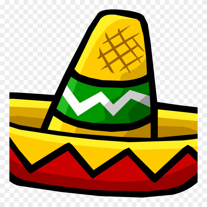 Mini Sombrero Clipart Mexican Cuisine Sombrero Clip - Clip Art Sombrero Hat - Png Download