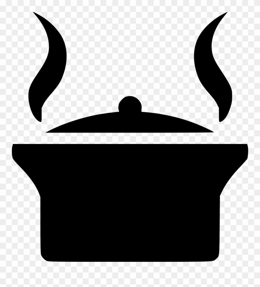 Dishes Clipart Plat - Casserole Silhouette - Png Download