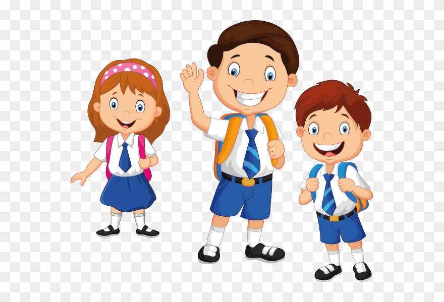 Img2 - School Children Vector Clipart