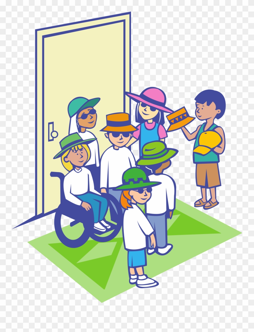 Big Image - Kids In Hats Clipart - Png Download