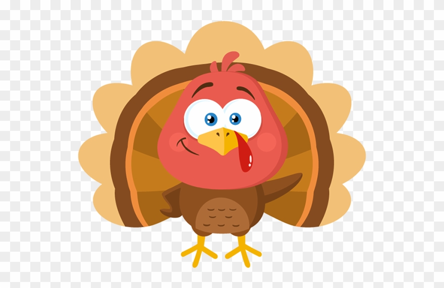 Cute Turkey Bird - Vector Graphics Clipart