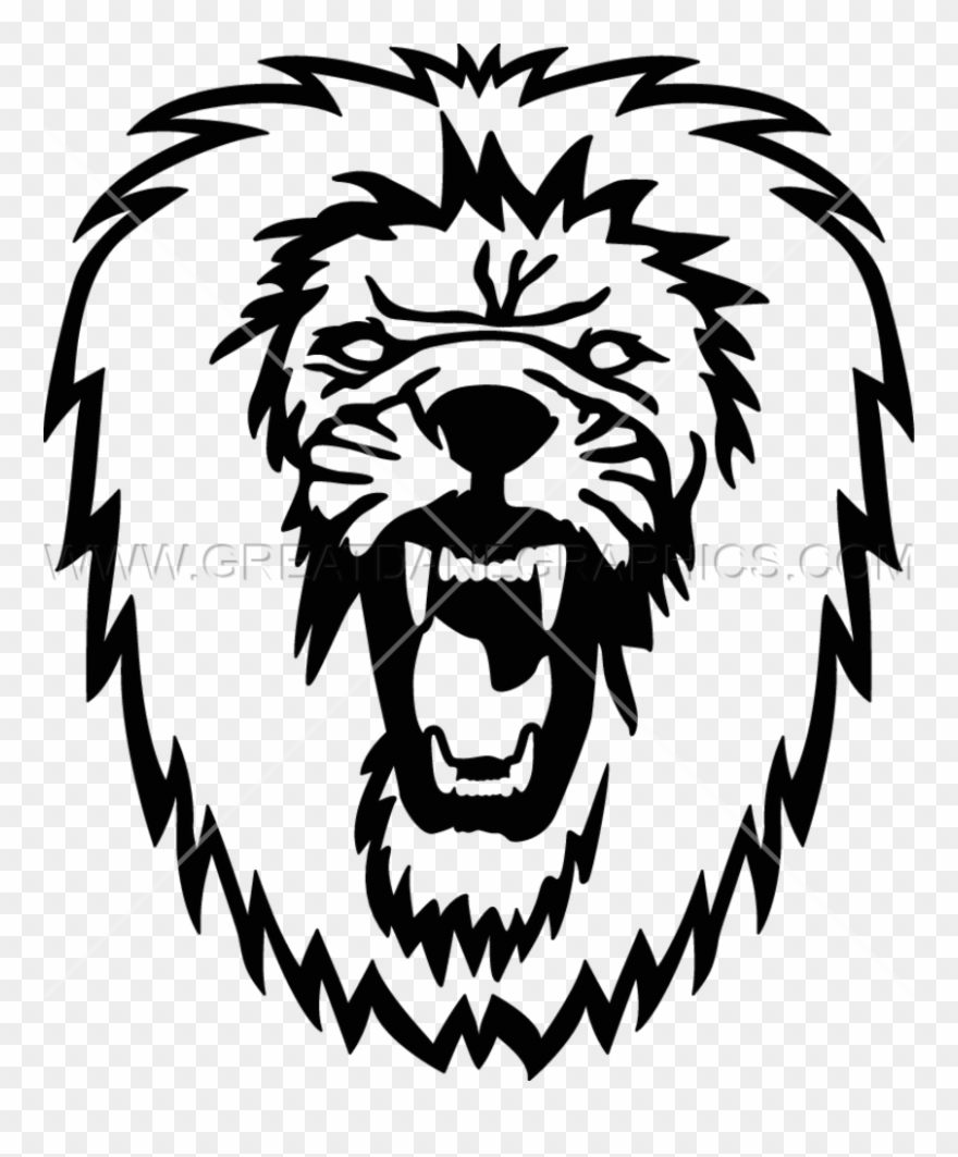 Roaring Lion - Illustration Clipart