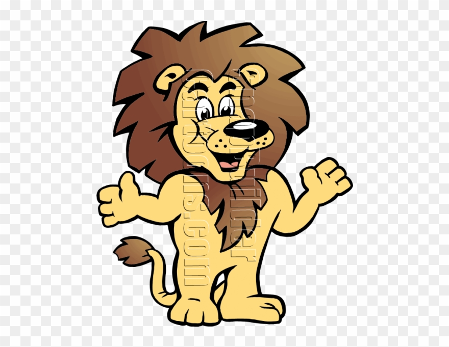 Mascot Vector Lion Picture Freeuse - 10in X 3in Red You Can't Hide That Lion Pride Magnet Clipart