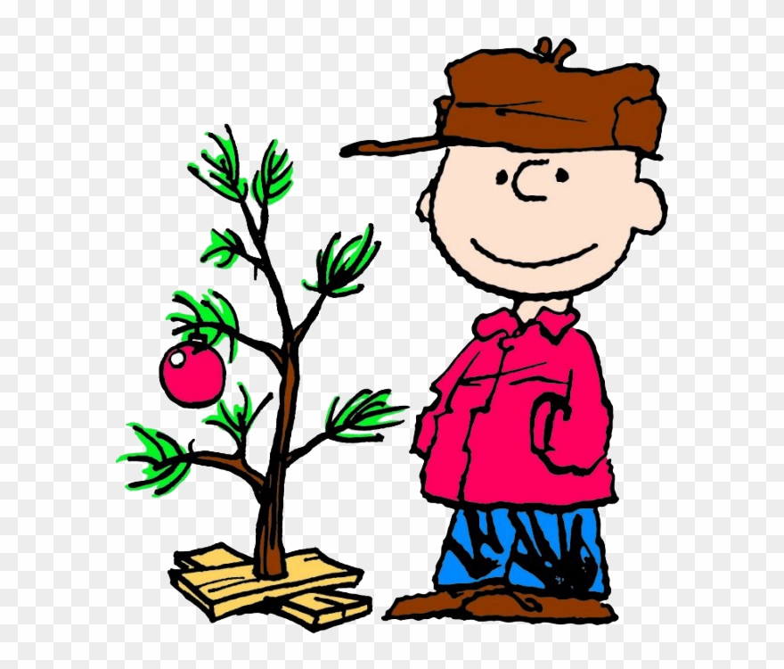 Charlie Brown With T - Charlie Brown And His Christmas Tree Clipart