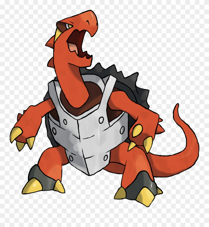 Pokemon Clipart Red Orange - Pokemon Flarrapin - Png Download