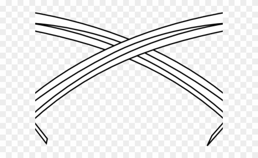 Sword Clipart Outline - Line Art - Png Download