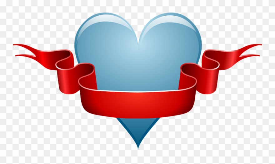 Love Wood Clipart Banner - Ribbon Clip Art - Png Download