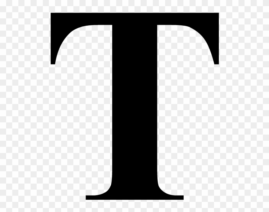 Iron Letter T Clipart