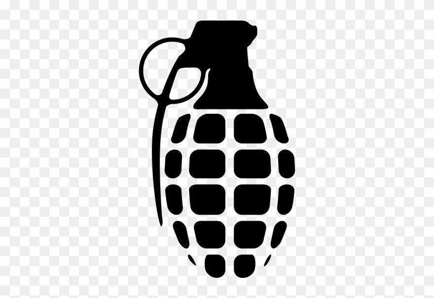 Grenade Bomb Military Army Vinyl Sticker Decal Clipart