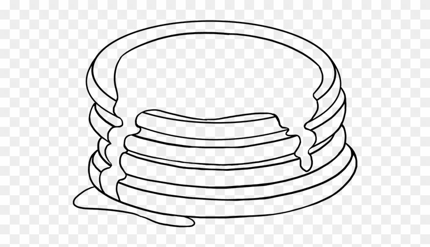 How To Draw Pancakes - Drawing Clipart