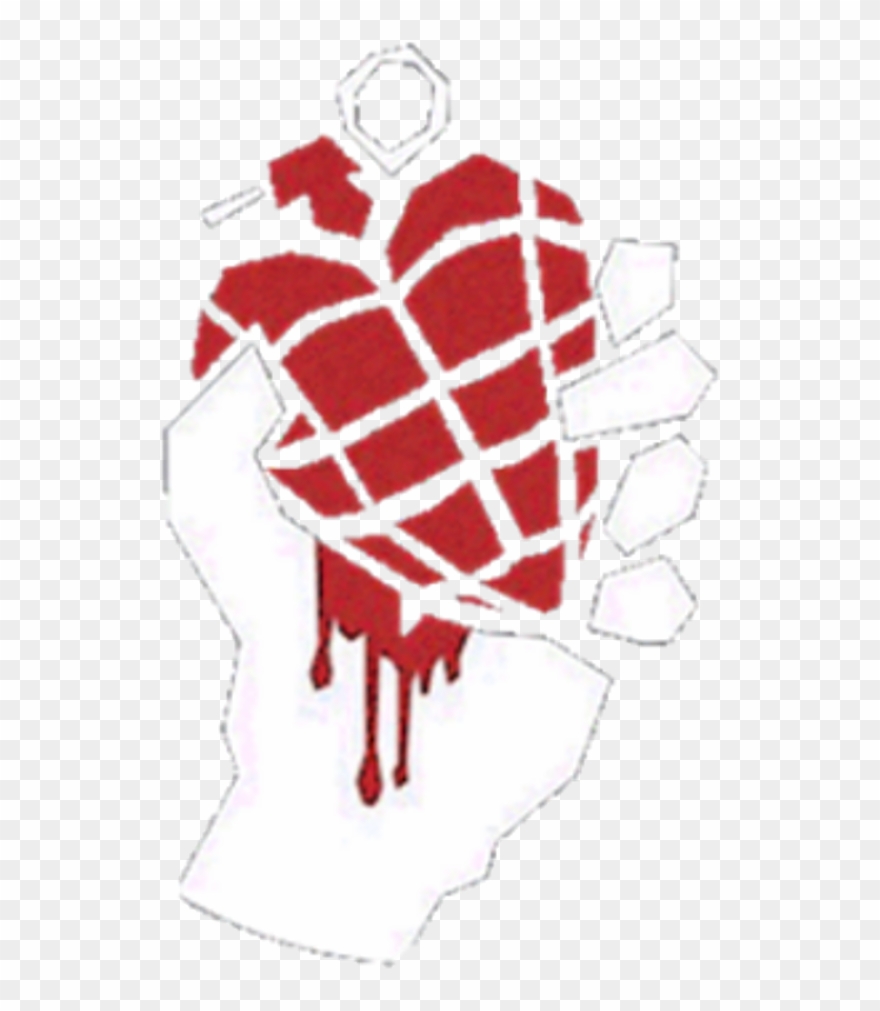 Green Day Greenday Heart Grenade Heartgrenade American - Transparent Green Day Logo Clipart