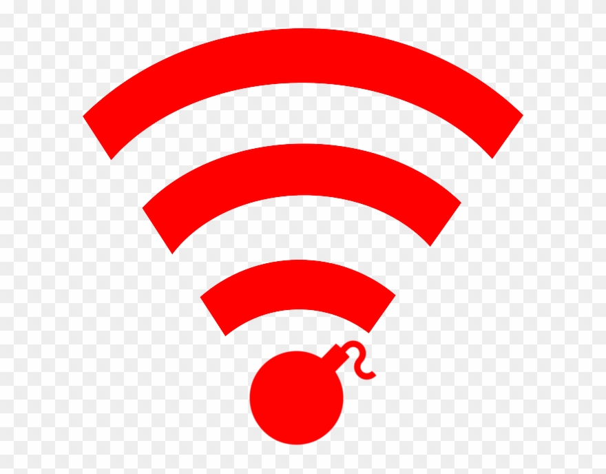 You Can Find The Talk Materials And Slides Right Here - Red Wifi Signal Clipart