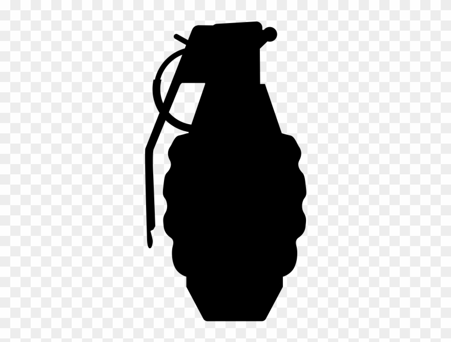 Grenade Rubber Stamp - Action Target Clipart