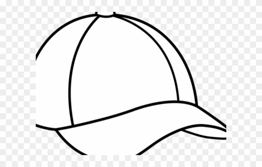 Snapback Clipart Template - Sun Hat Clipart Black And White - Png Download