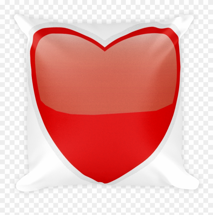 Emoji Pillow - Heart Suit - Throw Pillow Clipart