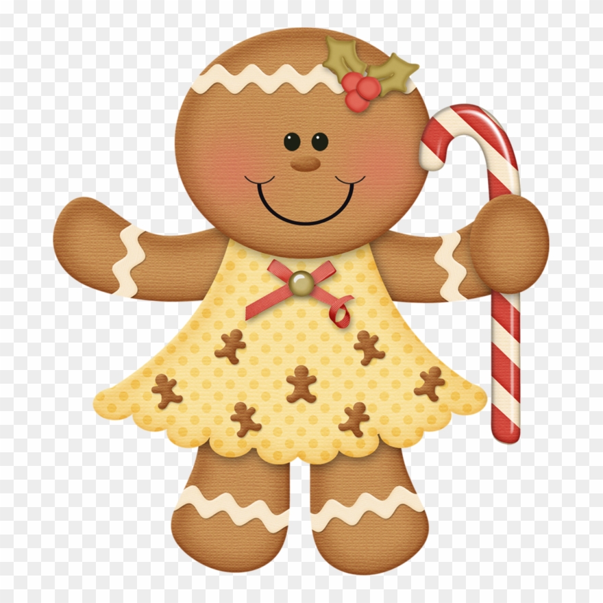 Bread Clipart Christmas - Galleta De Jengibre Dibujo - Png Download