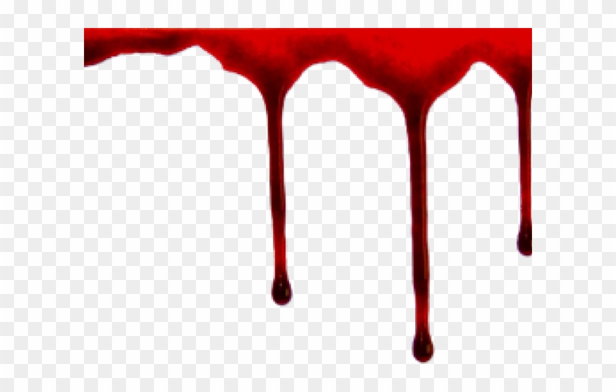 Halloween Clipart Blood - Transparent Dripping Blood Dark - Png Download
