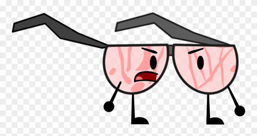 Blood Glasses Pose - Object Shows Blood Clipart