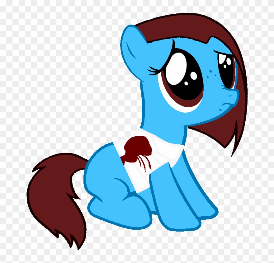 Kitsamoon, Bandage, Blood, Filly, Oc, Oc Only, Sad, - Princess Cadance Clipart