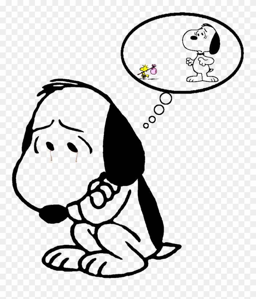Night Clipart Snoopy - Saudades Do Meu Amigo - Png Download