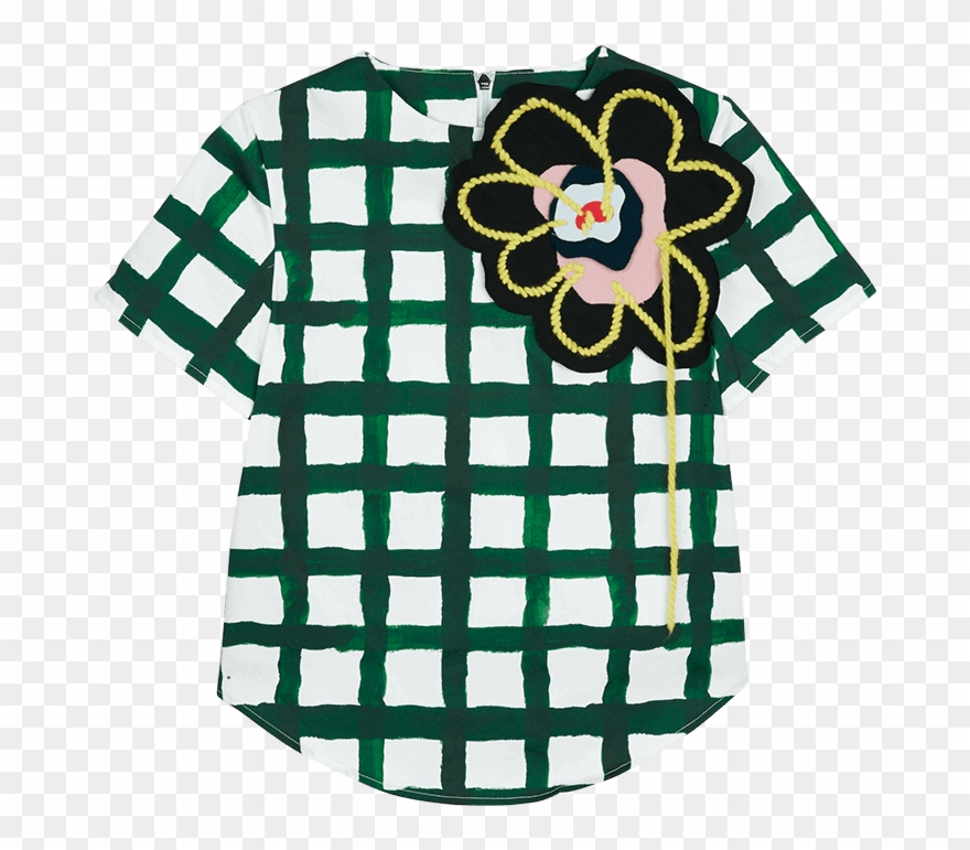 Flower Patch Scuba Top - Illustration Clipart
