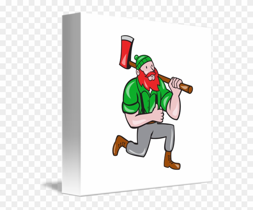 Lumberjack Clipart Forest Man - Cafepress Paul Bunyan Lumberjack Axe Thumbs Up Crest - Png Download