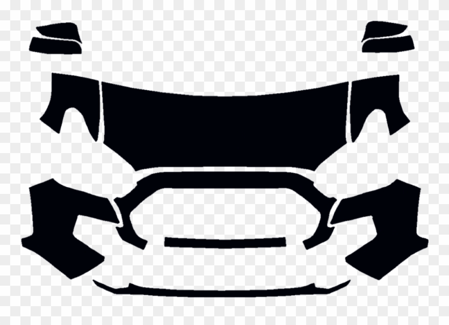 2016 2018 Toyota Tacoma Trd Off Road 3m Clear Bra Deluxe - Bobsleigh Clipart