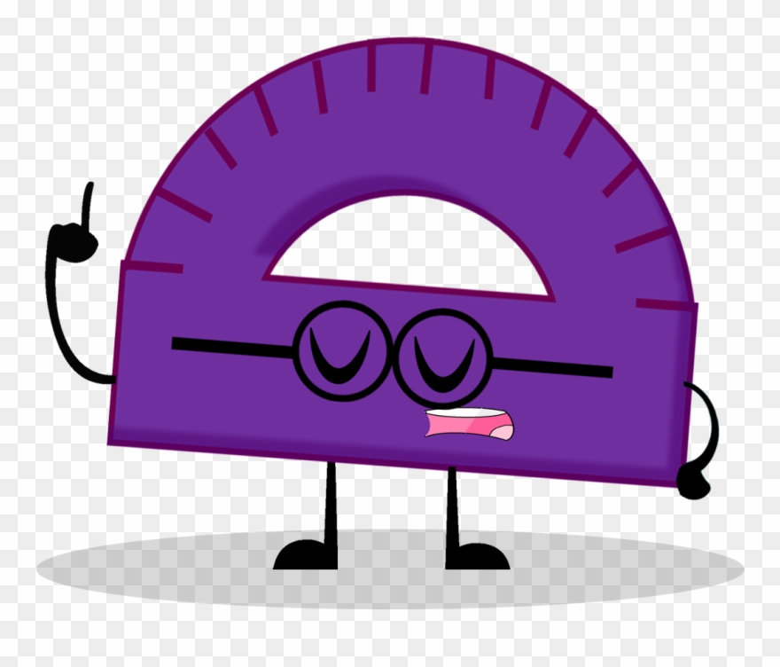 Protractor - Purple Protractor Clipart