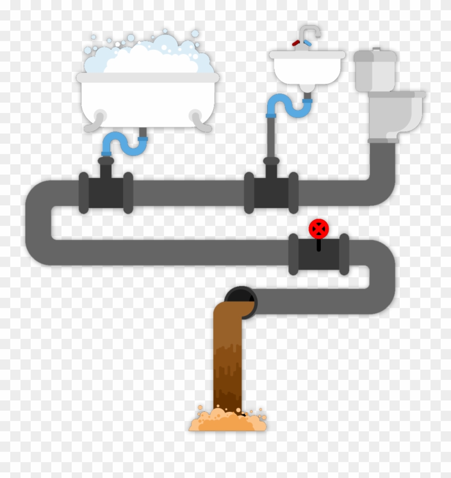 Drain Cleaning - Separative Sewer Clipart