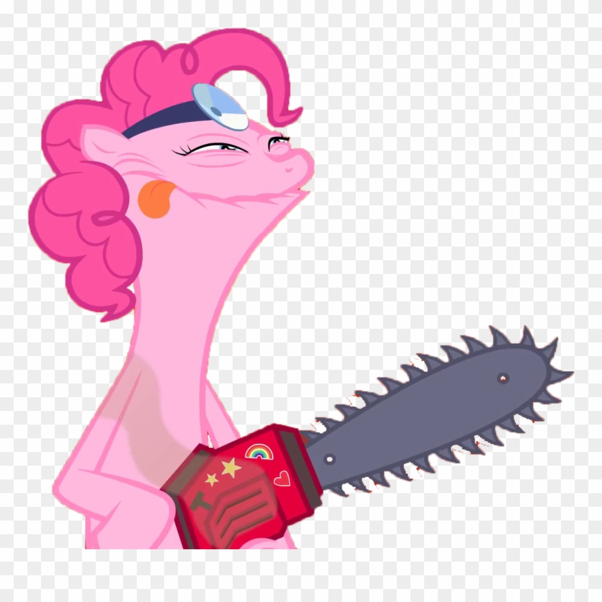 Pinkie Pie Has A Hobby She Can Share With Fluttershy - Pinkie Pie Chainsaw Gif Clipart